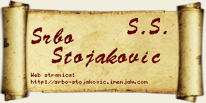 Srbo Stojaković vizit kartica